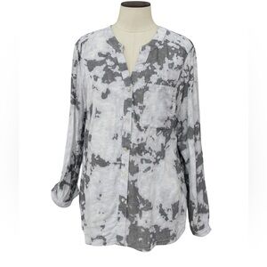 Zac & Rachel Monochrome Button-Down Shirt XL